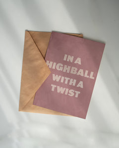 In A Highball With A Twist Notecard