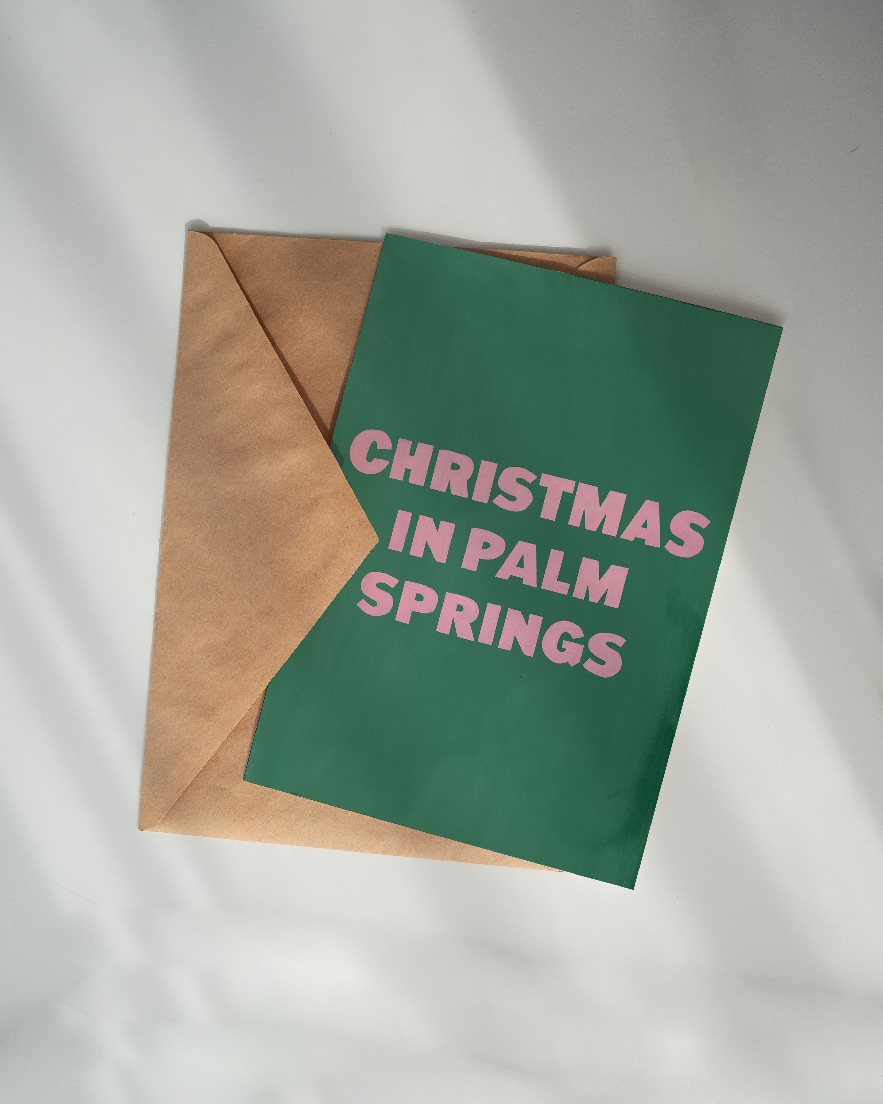 Christmas In Palm Springs Notecard