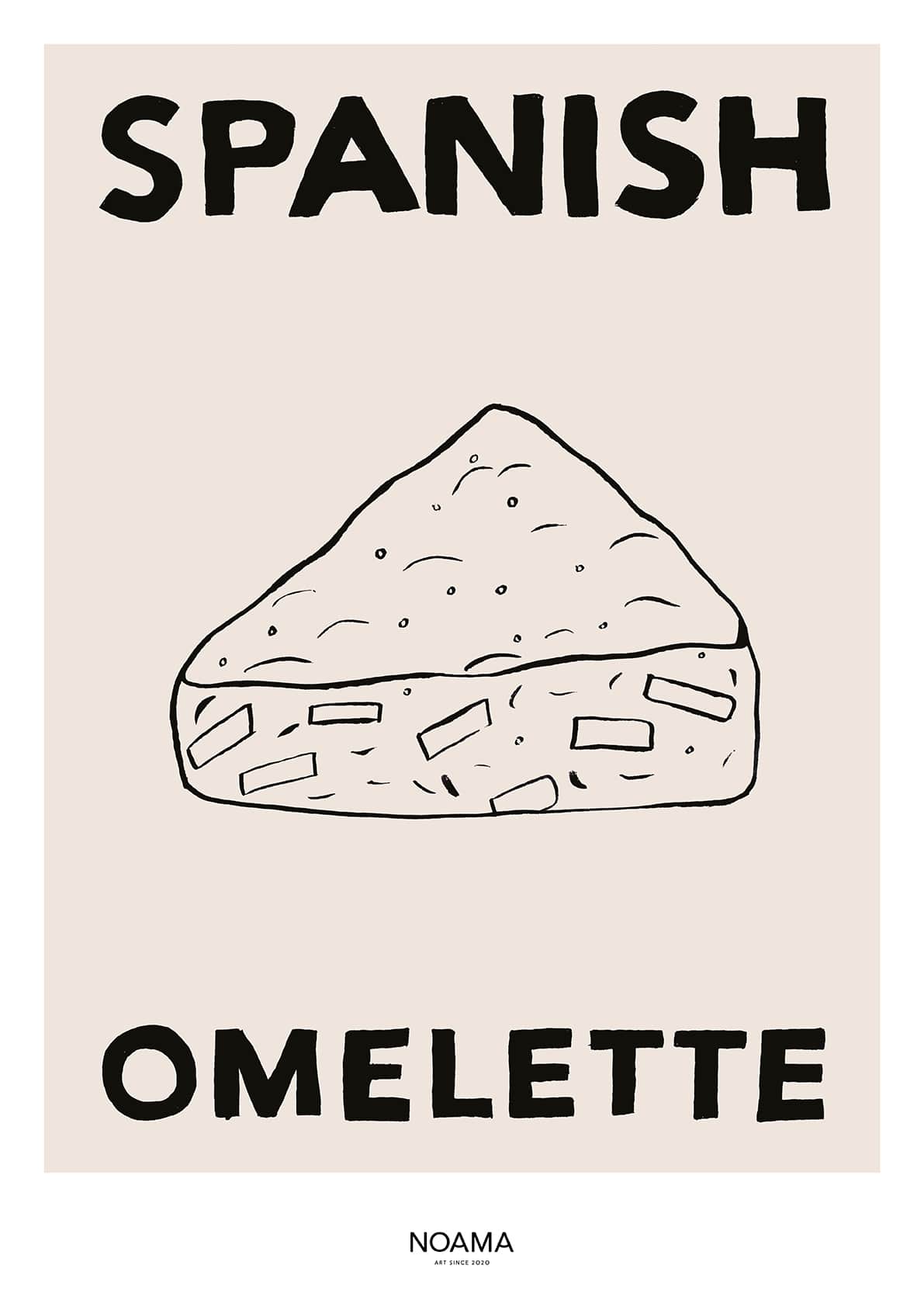 Spanish Omelette Framed